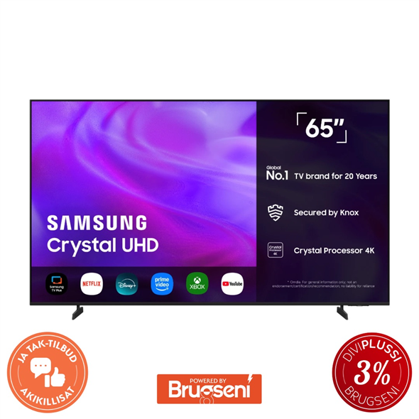 Samsung 65” 4K LED TV 2026 TU65U7005HUXNA